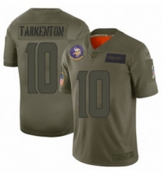 Youth Minnesota Vikings 10 Fran Tarkenton Limited Camo 2019 Salute to Service Football Jersey