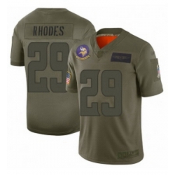Youth Minnesota Vikings 29 Xavier Rhodes Limited Camo 2019 Salute to Service Football Jersey