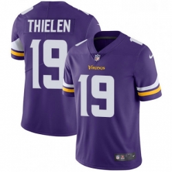 Youth Nike Minnesota Vikings 19 Adam Thielen Purple Team Color Vapor Untouchable Limited Player NFL Jersey