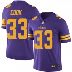 Youth Nike Minnesota Vikings 33 Dalvin Cook Limited Purple Rush Vapor Untouchable NFL Jersey