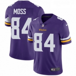 Youth Nike Minnesota Vikings 84 Randy Moss Purple Team Color Vapor Untouchable Limited Player NFL Jersey