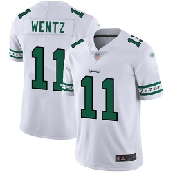 Eagles 11 Carson Wentz White Mens Stitched Football Limited Team Logo Fashion Jersey