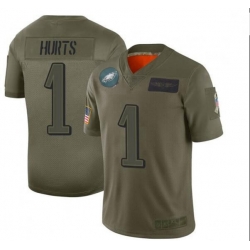 Men Nike Jalen Hurts Philadelphia Eagles Limited Camo 2019 Salute to Service NFL Jersey