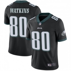 Men Nike Philadelphia Eagles Quez Watkins #80 Black Vapor Limited Jersey