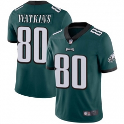 Men Nike Philadelphia Eagles Quez Watkins #80 Green Vapor Limited Jersey