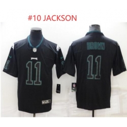 Men Philadelphia Eagles 10 Desean Jackson Lights Out Black Color Rush Limited Stitched Jersey