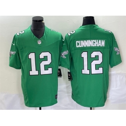 Men Philadelphia Eagles 12 Randall Cunningham Green 2023 F U S E Vapor Untouchable Stitched Football Jersey