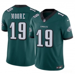 Men Philadelphia Eagles  19 Elijah Moore Green 2026 F U S E  Vapor Untouchable Limited Stitched Football Jersey