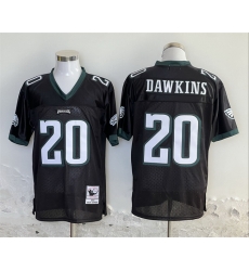 Men Philadelphia Eagles 20 Brian Dawkins Black Stitched Football Jersey