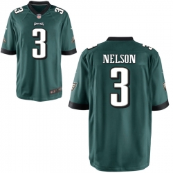 Men Philadelphia Eagles 3 Steven nelson Green Limited jersey