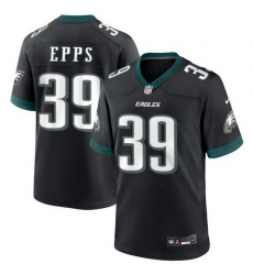 Men Philadelphia Eagles 39 Marcus Epps Black 2025 Vapor Untouchable Limited Stitched Football Jersey