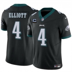 Men Philadelphia Eagles 4 Jake Elliott Black F U S E With 3 Star C Patch Vapor Untouchable Limited Stitched Football Jersey