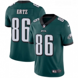 Mens Nike Philadelphia Eagles 86 Zach Ertz Midnight Green Team Color Vapor Untouchable Limited Player NFL Jersey