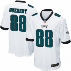 Mens Nike Philadelphia Eagles 88 Dallas Goedert Game White NFL Jersey