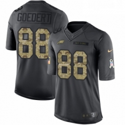 Mens Nike Philadelphia Eagles 88 Dallas Goedert Limited Black 2016 Salute to Service NFL Jersey