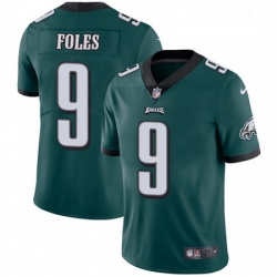 Mens Nike Philadelphia Eagles 9 Nick Foles Midnight Green Team Color Vapor Untouchable Limited Player NFL Jersey