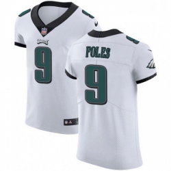 Mens Nike Philadelphia Eagles 9 Nick Foles White Vapor Untouchable Elite Player NFL Jersey