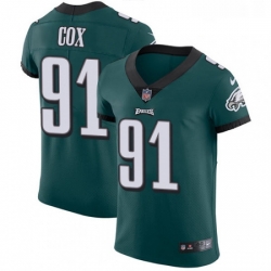 Mens Nike Philadelphia Eagles 91 Fletcher Cox Midnight Green Team Color Vapor Untouchable Elite Player NFL Jersey