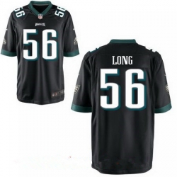 Mens Philadelphia Eagles #56 Chris Long Black Alternate Stitched NFL Nike Elite Jersey