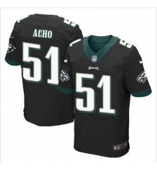 NEW Philadelphia Eagles #51 Emmanuel Acho Black Alternate Mens Stitched NFL Elite Jersey