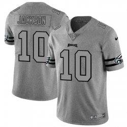 Nike Eagles 10 DeSean Jackson 2019 Gray Gridiron Gray Vapor Untouchable Limited Jersey