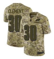 Nike Eagles #30 Corey Clement Camo Mens Stitched NFL Limited 2018 Salute To Service Jersey