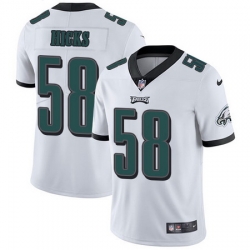 Nike Eagles #58 Jordan Hicks White Mens Stitched NFL Vapor Untouchable Limited Jersey