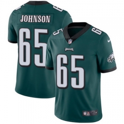 Nike Eagles #65 Lane Johnson Midnight Green Team Color Mens Stitched NFL Vapor Untouchable Limited Jersey