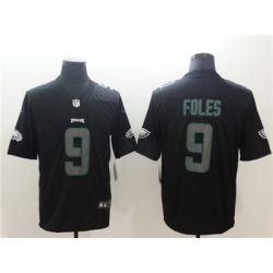 Nike Eagles 9 Nick Foles Black Vapor Impact Limited Jersey