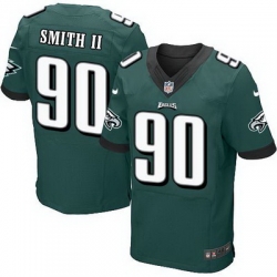 Nike Eagles #90 Marcus Smith II Midnight Green Team Color Mens Stitched NFL Elite Jersey