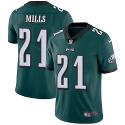 Nike Philadelphia Eagles 21 Jalen Mills Green Team Color Men Stitched NFL Vapor Untouchable Limited Jersey