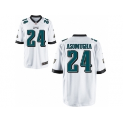 Nike Philadelphia Eagles 24 Nnamdi Asomugha White Game NFL Jersey