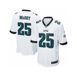 Nike Philadelphia Eagles 25 LeSean McCoy White Game NFL Jersey