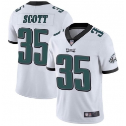 Nike Philadelphia Eagles 35 Boston Scott White Vapor Untouchable Limited Jersey