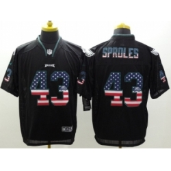Nike Philadelphia Eagles 43 Darren Sproles Black Elite USA Flag Fashion NFL Jersey