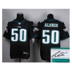 Nike Philadelphia Eagles 50 Kiko Alonso black Elite Signature Jerseys