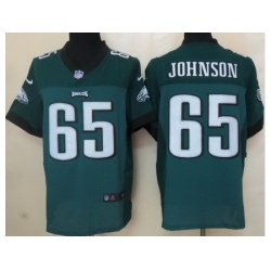 Nike Philadelphia Eagles 65 Lane Johnson Green Elite NFL Jersey