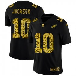 Philadelphia Eagles 10 Desean Jackson Men Nike Leopard Print Fashion Vapor Limited NFL Jersey Black