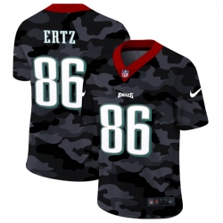 Philadelphia Eagles 86 Zach Ertz Men Nike 2020 Black CAMO Vapor Untouchable Limited Stitched NFL Jersey