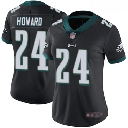 Eagles #24 Jordan Howard Black Alternate Women Stitched Football Vapor Untouchable Limited Jersey