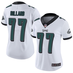 Eagles 77 Andre Dillard White Women Stitched Football Vapor Untouchable Limited Jersey