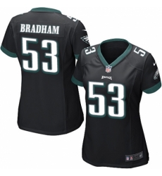 Nike Eagles #53 Nigel Bradham Black Women Game Jersey