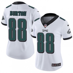 Nike Eagles #88 Trey Burton White Womens Stitched NFL Vapor Untouchable Limited Jersey