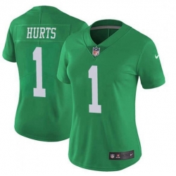 Women Nike Jalen Hurts Philadelphia Eagles Limited Green Vapor Untouchable NFL Jersey