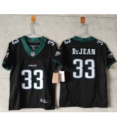 Women Philadelphia Eagles 33 Cooper DeJean Black New F U S E  Vapor Untouchable Limited Stitched Football Jersey  Women Philadelphia Eagles 33 Cooper DeJean Black New F U S E  Vapor Untouchable Limited Stitched Football Jersey