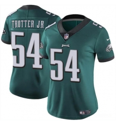 Women Philadelphia Eagles 54 Jeremiah Trotter Jr Green 2024 Draft Vapor Untouchable Limited Stitched Football Jersey