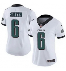 Women Philadelphia Eagles DeVonta Smith #6 White F U S E Stitched NFL Jersey