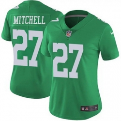 Women Philadelphia Eagles Quinyon Mitchell #27 Green Vapor Limited Stitched NFL Jersey