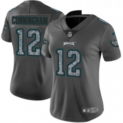 Womens Nike Philadelphia Eagles 12 Randall Cunningham Gray Static Vapor Untouchable Limited NFL Jersey