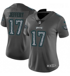 Womens Nike Philadelphia Eagles 17 Alshon Jeffery Gray Static Vapor Untouchable Limited NFL Jersey